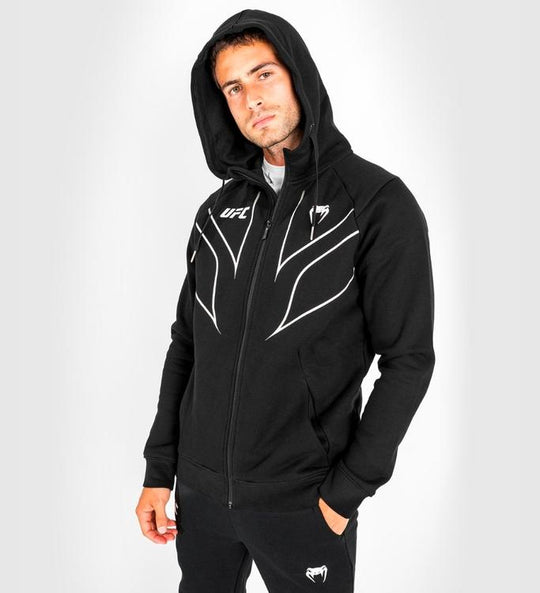 Venum Hoodie Fight Night 2.0 Met Rits - Zwart/Wit