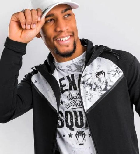 Venum Hoodie Laser Evo 2.0 - Zwart/Marmer - Truien & Vesten