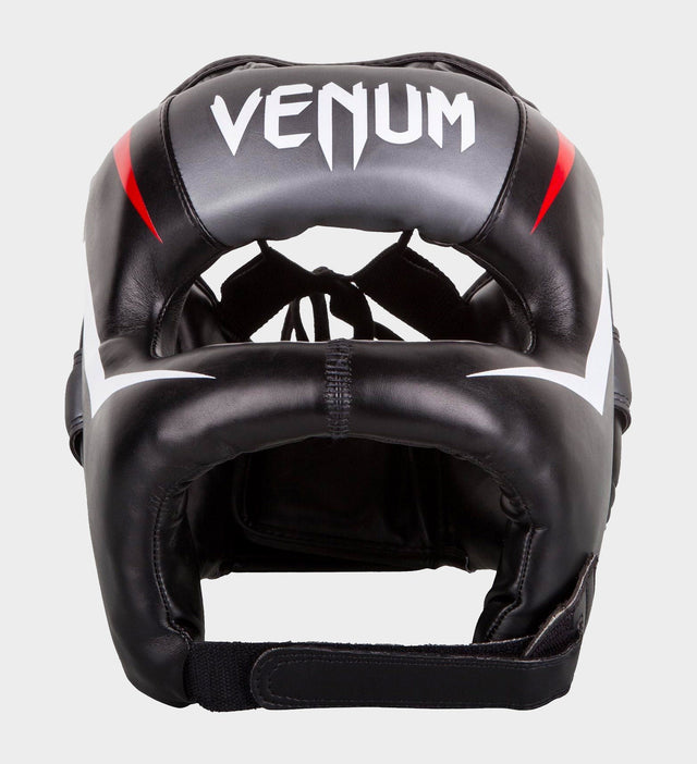 Casque de boxe Venum Elite Iron – Noir/Rouge/Blanc – Casques de boxe
