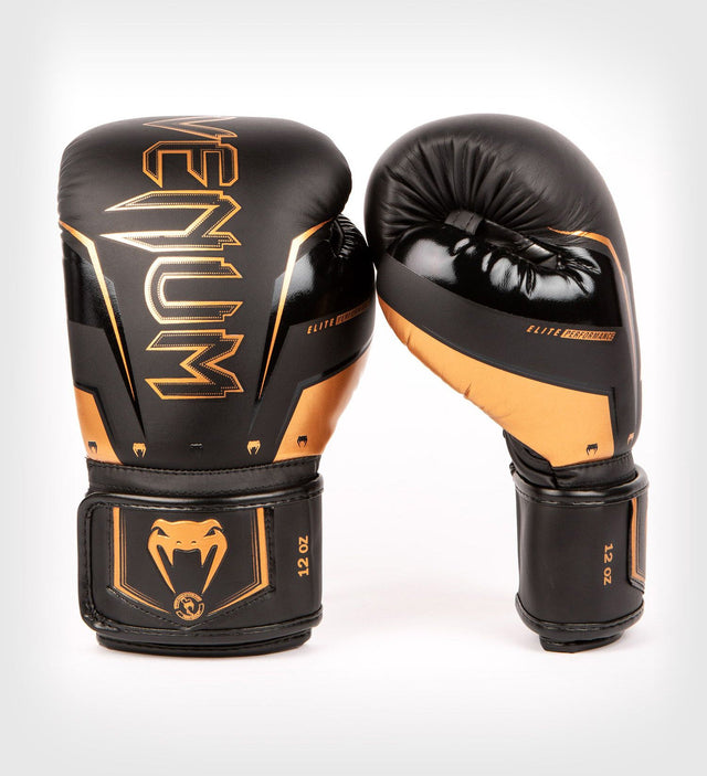 Venum Boxningshandskar Elite Evo – Svart/Brons – Boxningshandskar