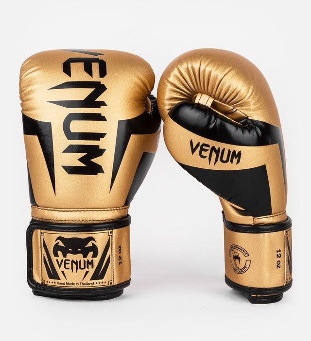 Luvas de boxe Venum Elite – Ouro/Preto – Luvas de boxe