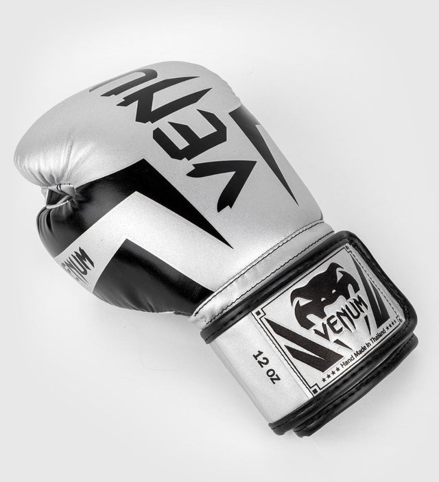 Venum Boxhandschuhe Elite – Silber/Schwarz – Boxhandschuhe