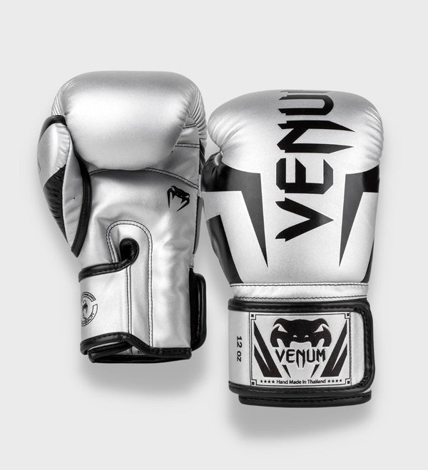 Venum Bokshandschoenen Elite - Zilver/Zwart