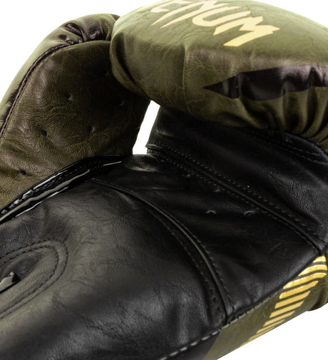 Venum (Kick)Bokshandschoenen Impact - Kaki Groen/Goud/Zwart - (Kick)Bokshandschoenen