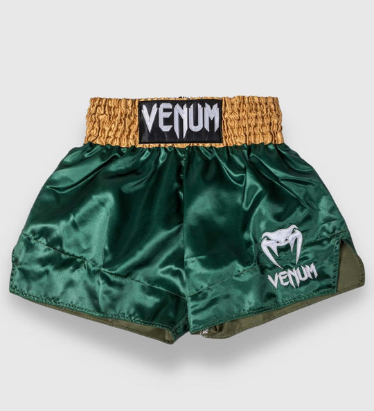 Venum Kickboks Broekje Classic 2.0 - Groen/Goud/Wit