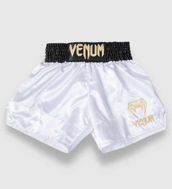 Venum Kickboks Broekje Classic 2.0 - Wit/Zwart/Goud