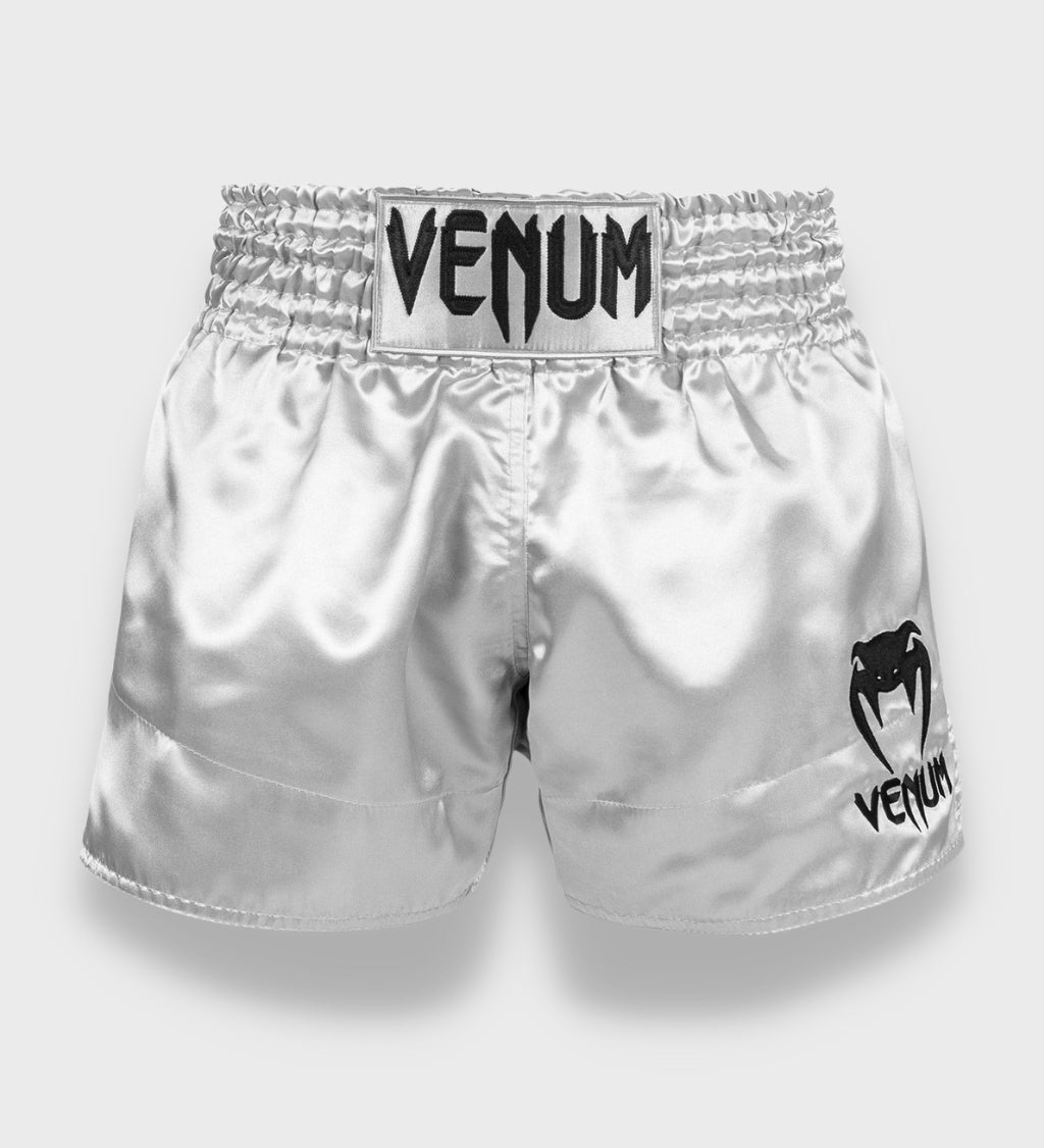 Venum Kickboks Broekje Classic - Zilver/Zwart - Shorts