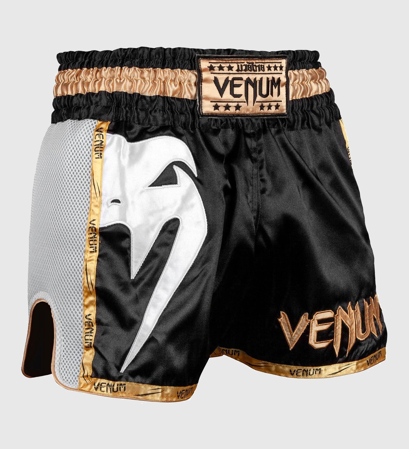 Venum Kickboks Broekje Giant - Zwart/Goud/Wit - Shorts