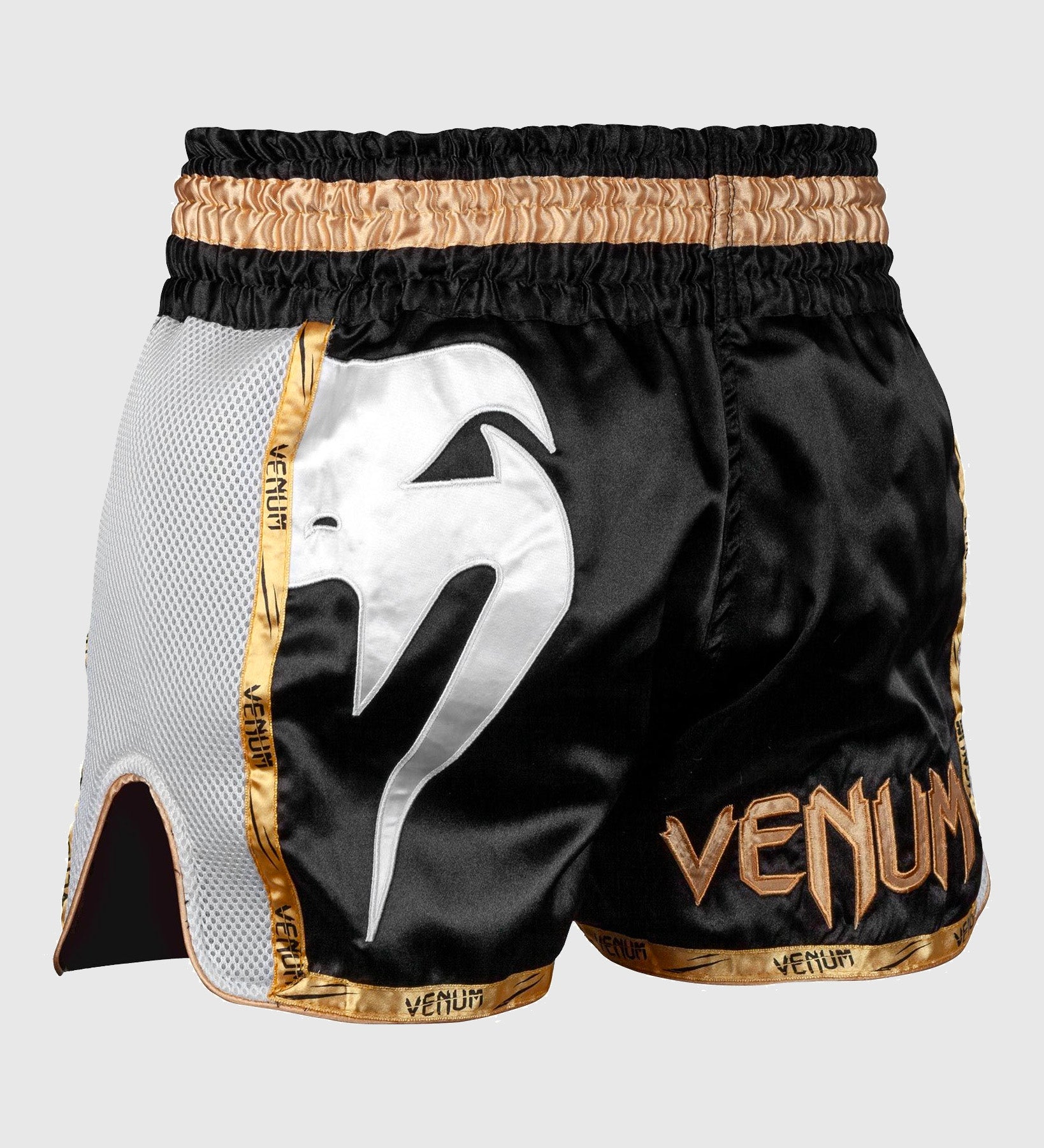 Venum Kickboks Broekje Giant - Zwart/Goud/Wit - Shorts