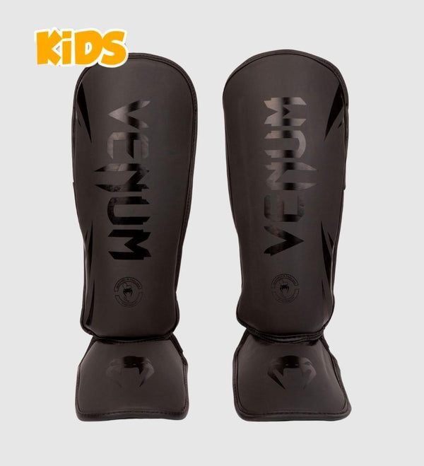 Venum Kickboks Scheenbeschermers Challenger Kids - Zwart