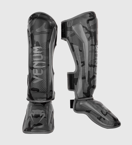 Espinilleras Venum Elite – Camo Gris