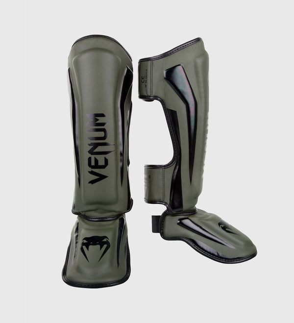 Venum Kickboks Scheenbeschermers Elite - Groen/Zwart