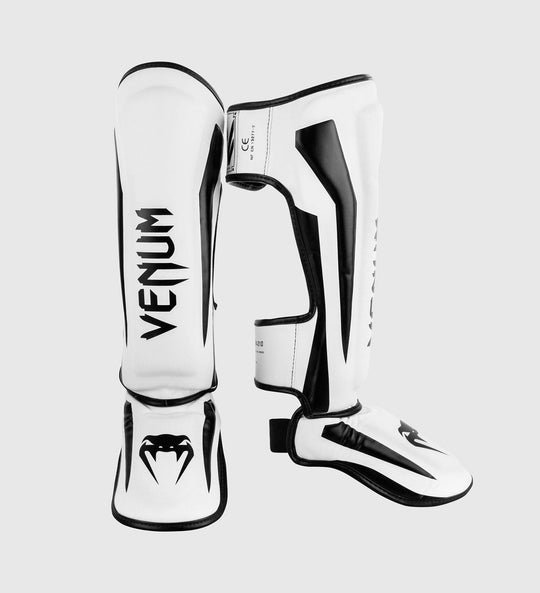 Venum Kickboks Scheenbeschermers Elite - Wit/Zwart