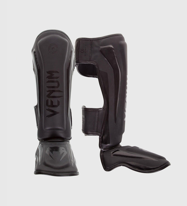 Venum Kickboks Scheenbeschermers Elite - Zwart