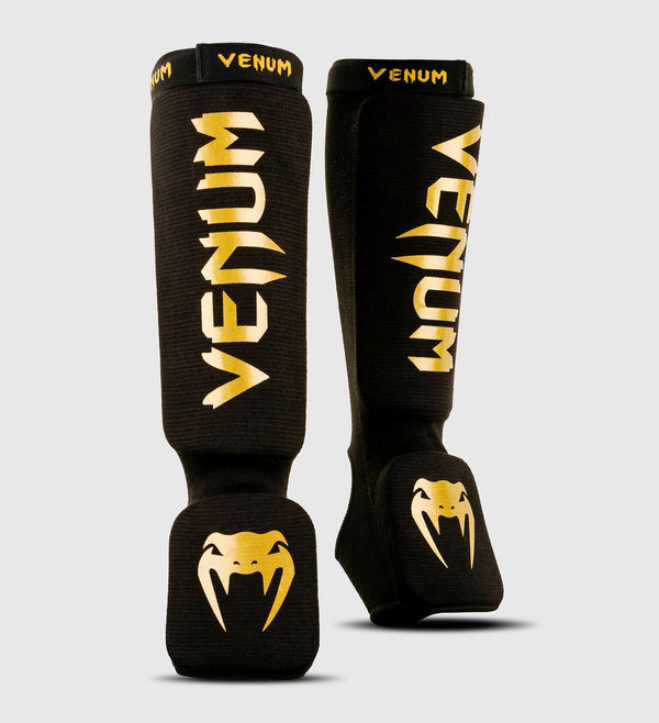 Venum Kickboks Scheenbeschermers Kontact - Zwart/Goud
