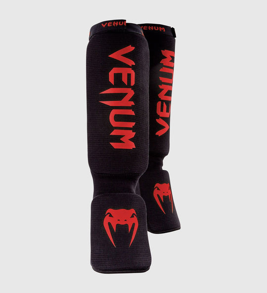 Venum Kickboks Scheenbeschermers Kontact - Zwart/Rood