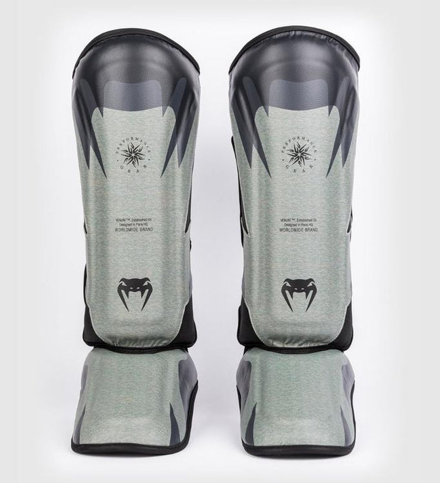 Venum Kickboks Scheenbeschermers Stone - Mineraal Groen - Scheenbeschermers