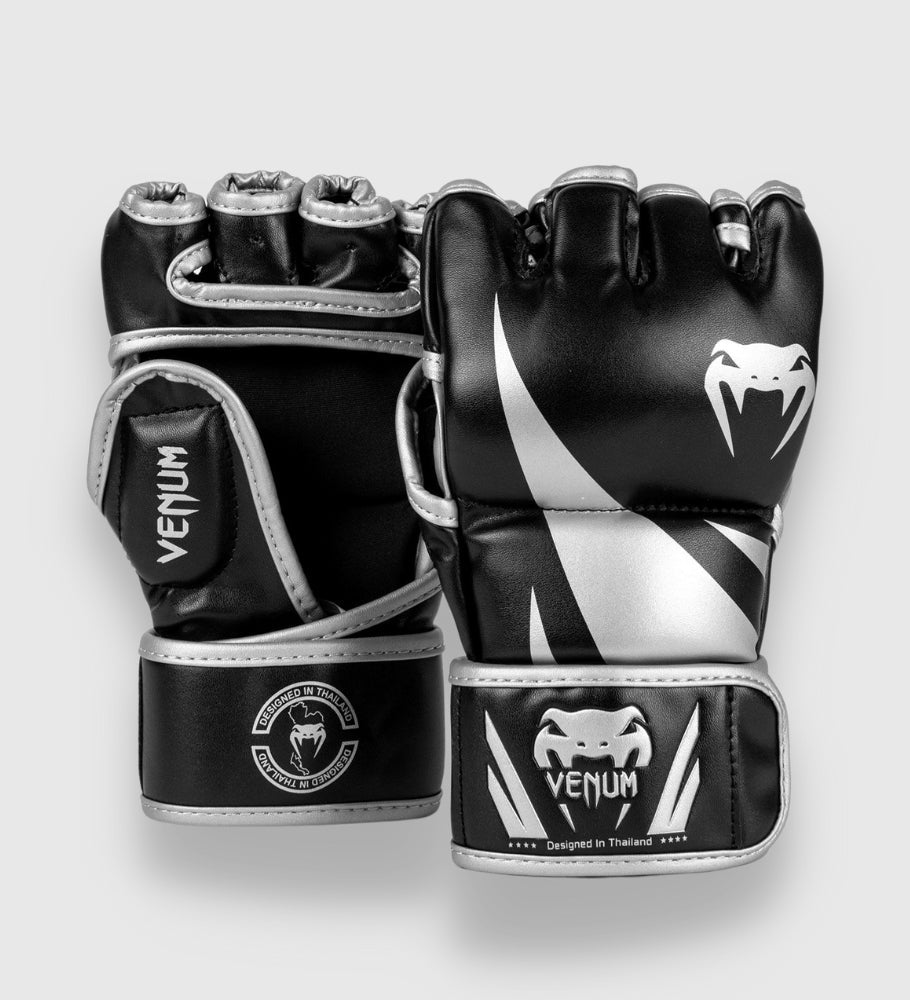 Venum MMA Handschoenen Challenger 2.0 - Zwart/Zilver - MMA Handschoenen