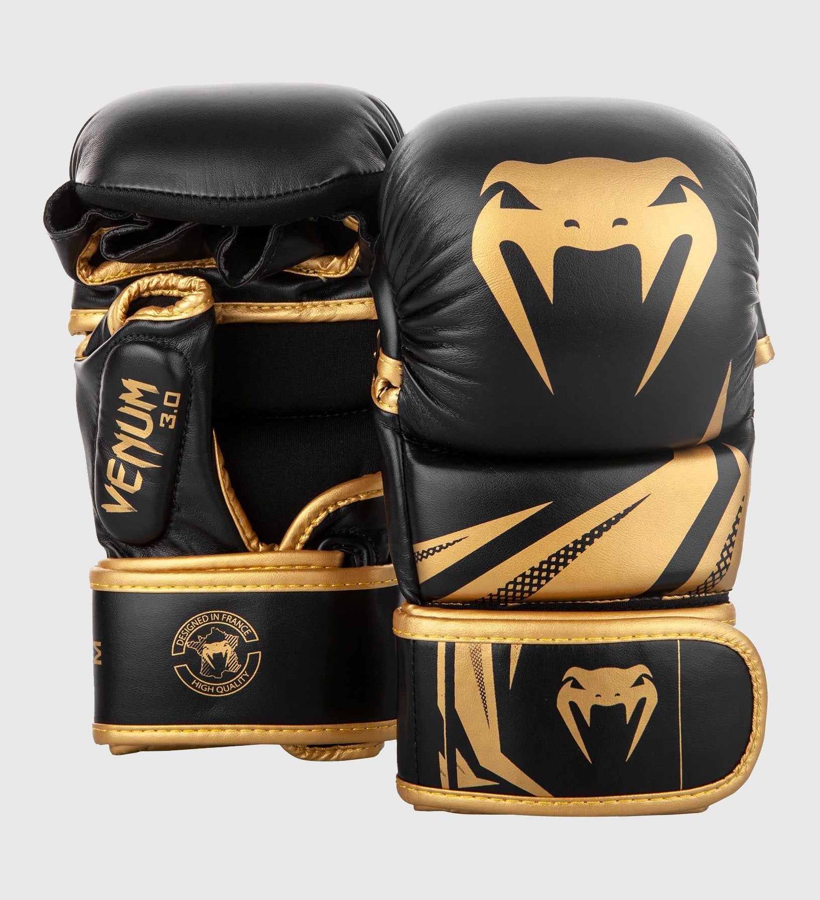 Venum MMA Handschoenen Challenger Sparring 3.0 - Zwart/Goud - MMA Handschoenen