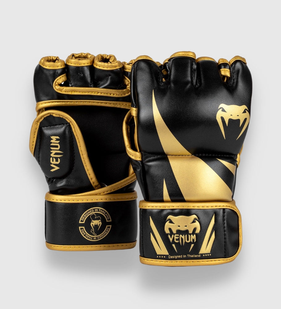 Venum MMA Handschoenen Challenger - Zwart/Goud - MMA Handschoenen