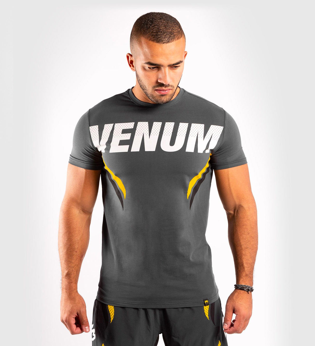 Venum ONE FC T-shirt - Grijs/Geel - T-Shirt