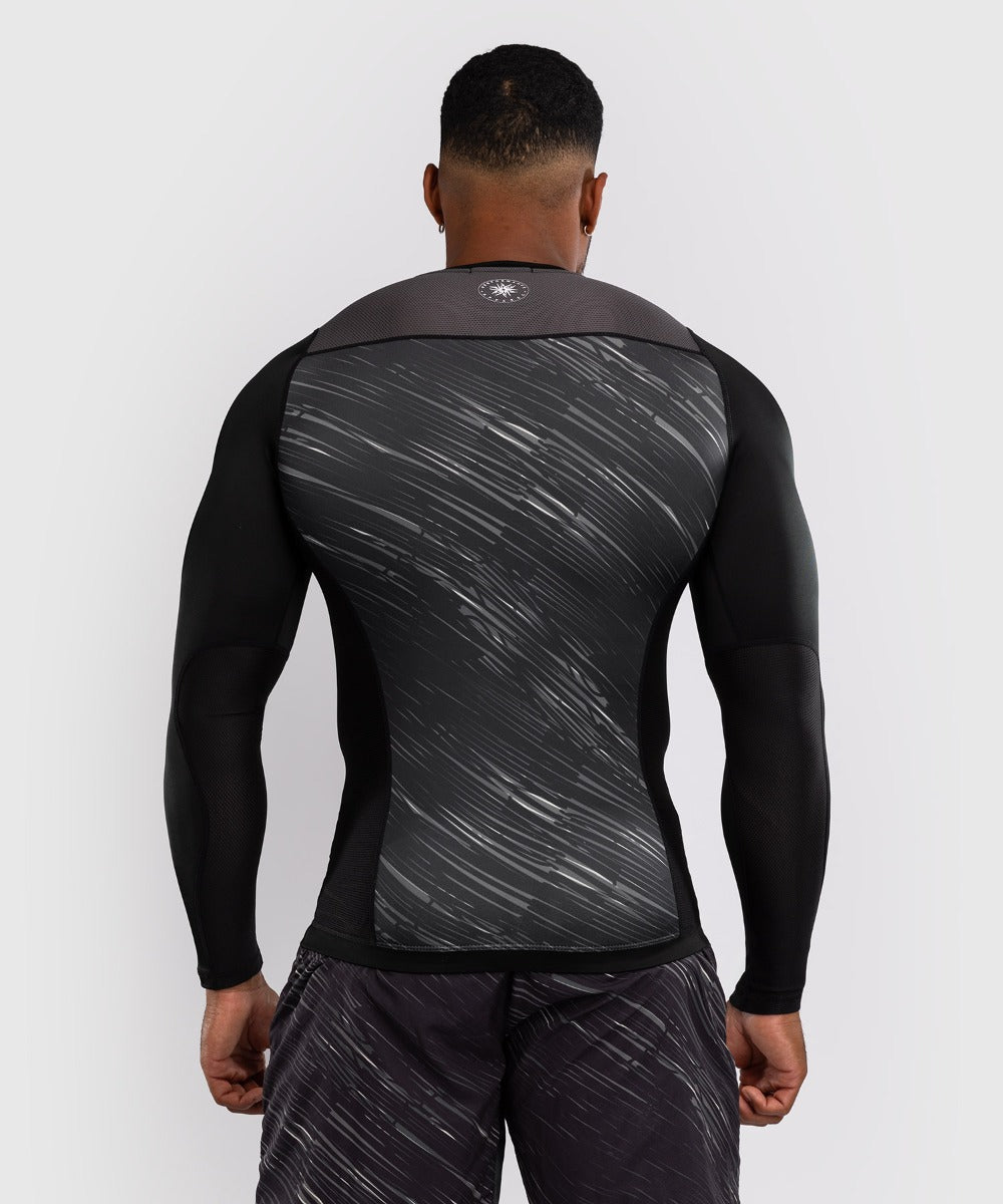 Venum Rapid Rashguard - Lange Mouwen - Zwart/Grijs