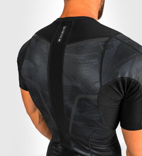 Venum Rashguard Electron 3.0 Korte Mouwen - Zwart - Rashguard