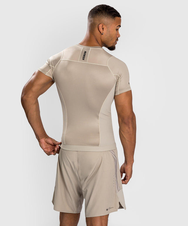 Venum Rashguard G-Fit Air Mâneci Scurte – Nisip – Tricou