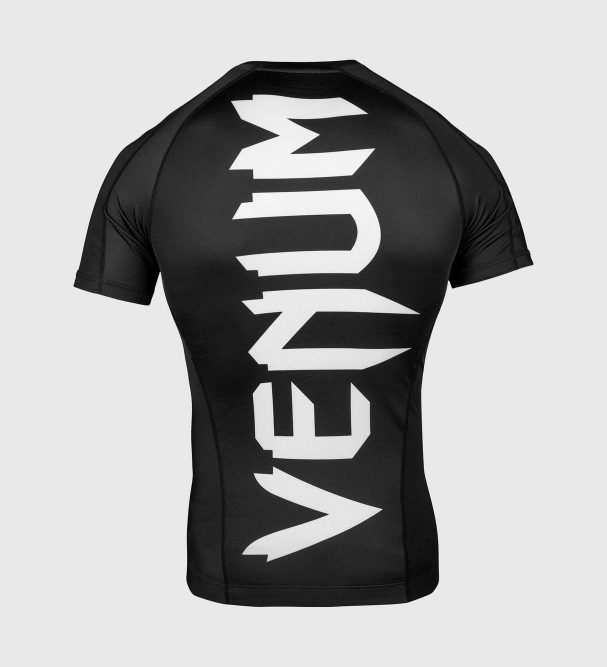 Venum Rashguard Giant Korte Mouwen - Zwart/Wit - T-Shirt