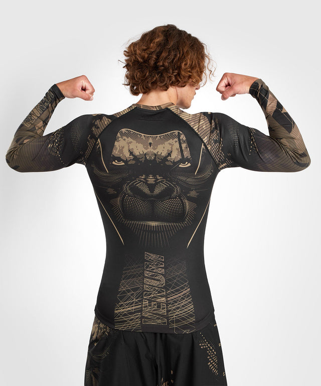 Rashguard Venum Gorilla Jungle Mâneci Lungi – Negru/Maro
