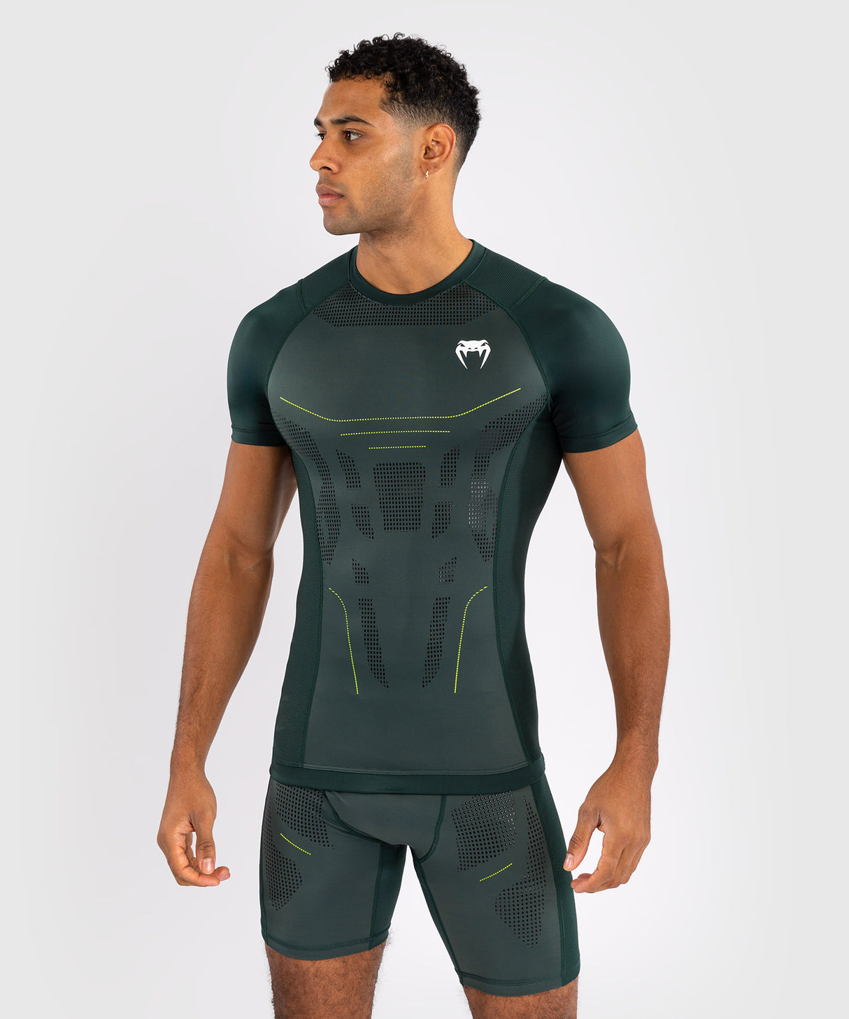 Venum Rashguard Korte Mouwen Technical 3.0 - Groen