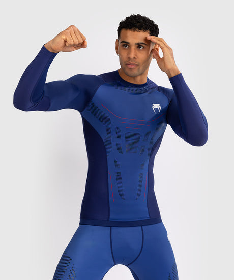 Venum Rashguard Lange Mouwen Technical 3.0 - Blauw