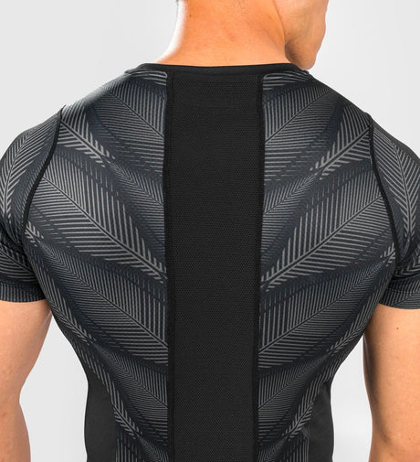 Venum Rashguard Phantom Korte Mouwen - Zwart/Grijs/Rood - Rashguard