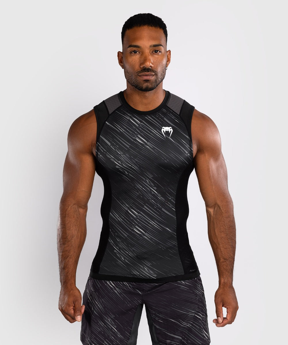 Venum Rashguard Rapid - Mouwloos - Zwart/Grijs