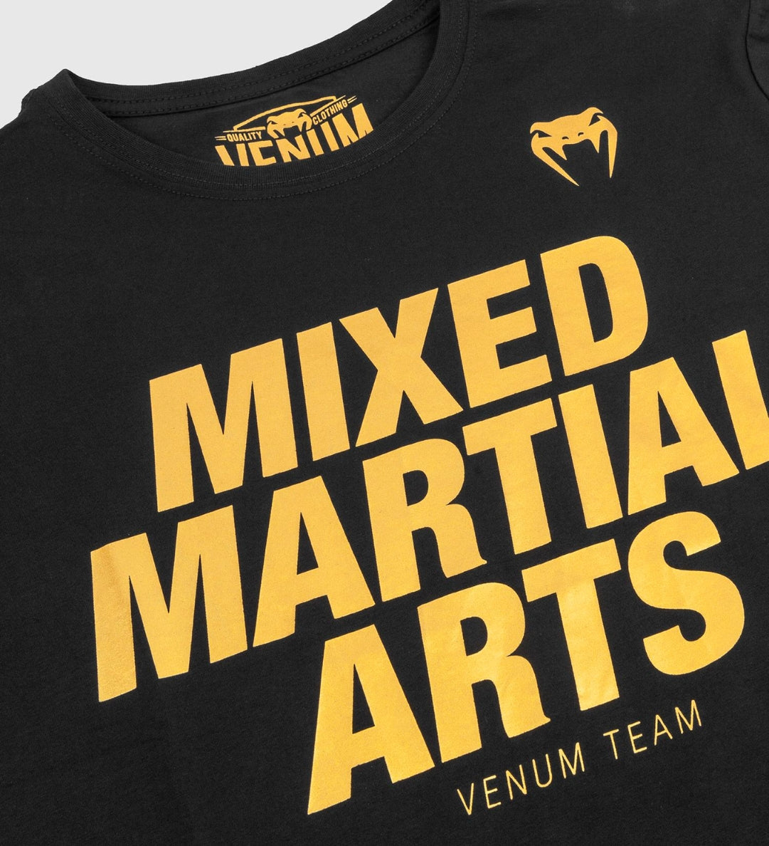 Venum T-shirt MMA - Zwart/Goud - T-Shirt