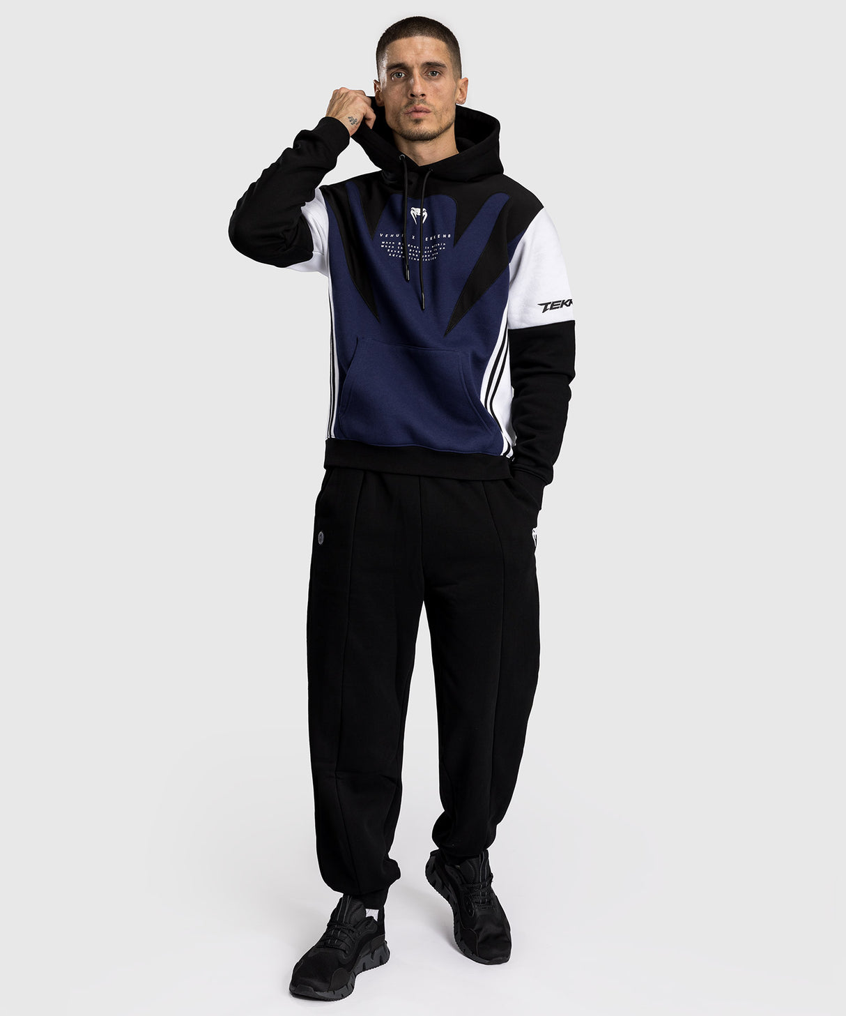 Venum X TEKKEN 8 Hoodie - Jin Kazama - Blauw/Zwart/Wit