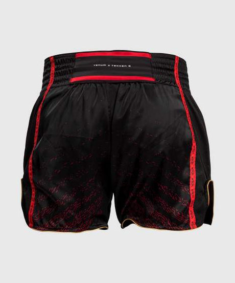 Venum x TEKKEN 8 Muay Thai Shorts - Marshall Law - Zwart/Rood/Goud