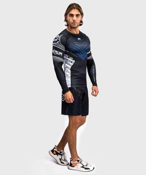 Venum X TEKKEN 8 Rashguard - Jin Kazama - Blauw/Zwart/Wit
