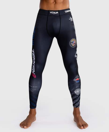 Venum x TEKKEN 8 Spats - Paul Phoenix - Zwart/Blauw