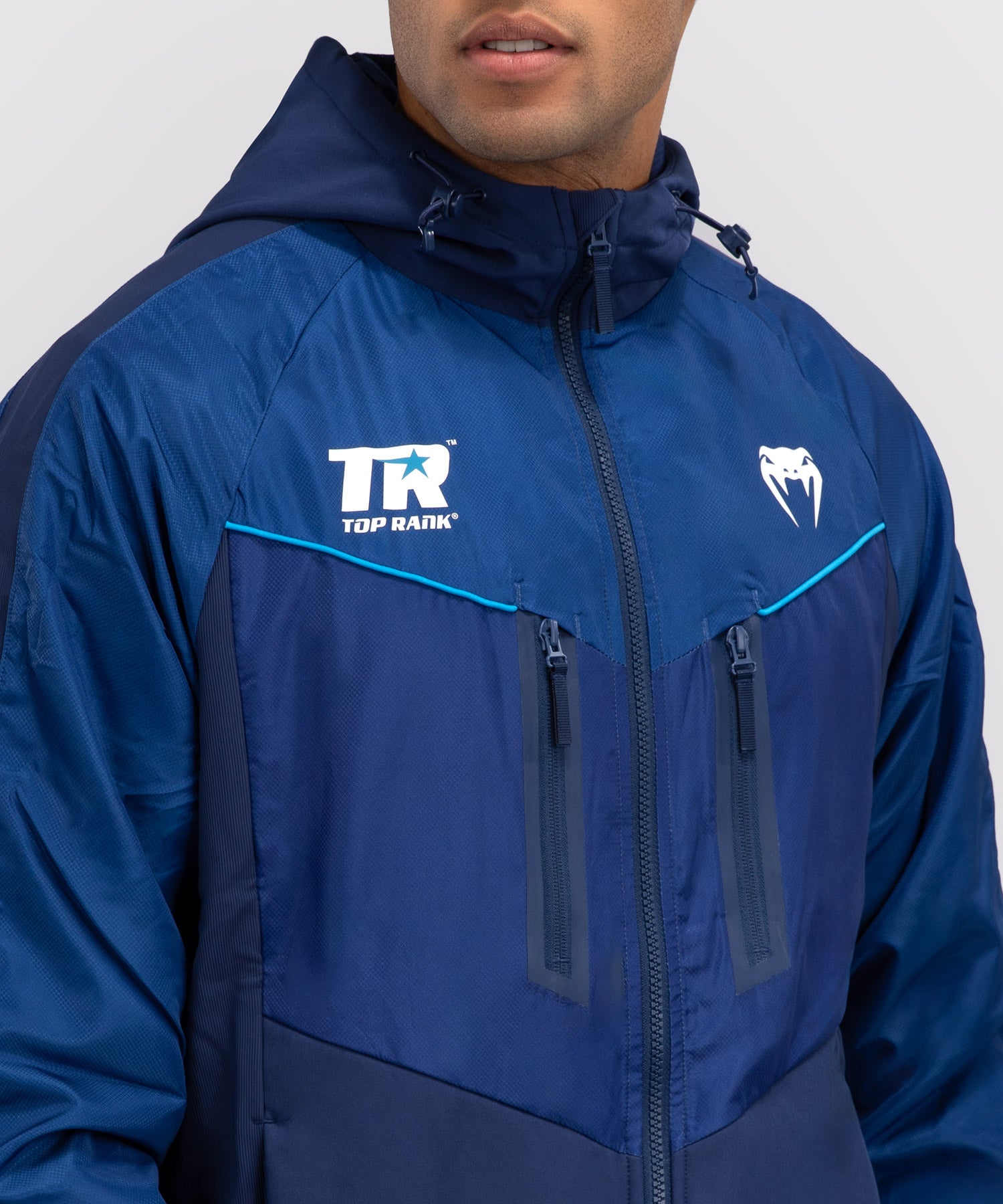 Venum x Top Rank Original Full-Zip Hoodie - Navy Blauw