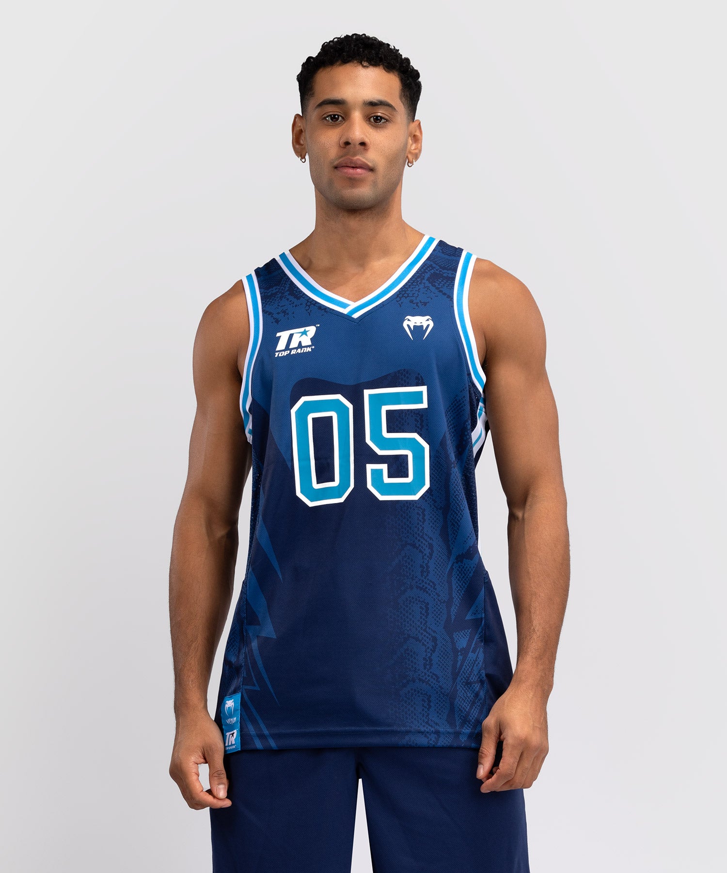 Venum x Top Rank Original Basketball Jersey - Navy Blauw