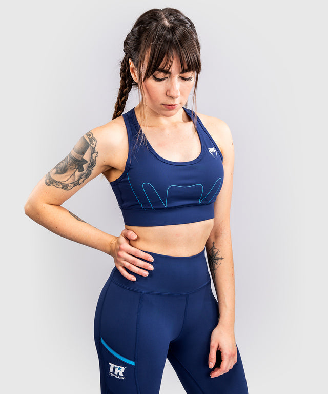 Sujetador deportivo Venum x Top Rank Original – Azul marino