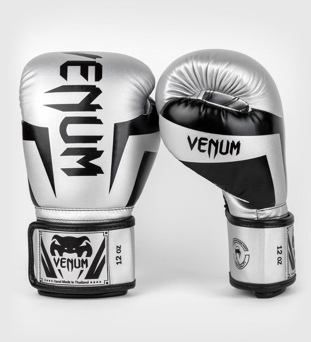 Venum (Kick)Bokshandschoenen Elite - Zilver/Zwart