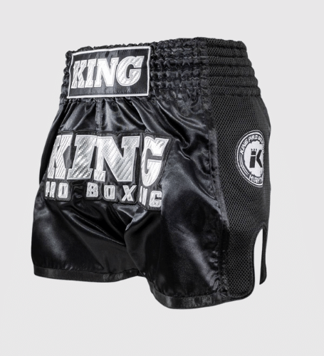 King Pro Boxing Kickboks Broekje - Zwart/Zilver