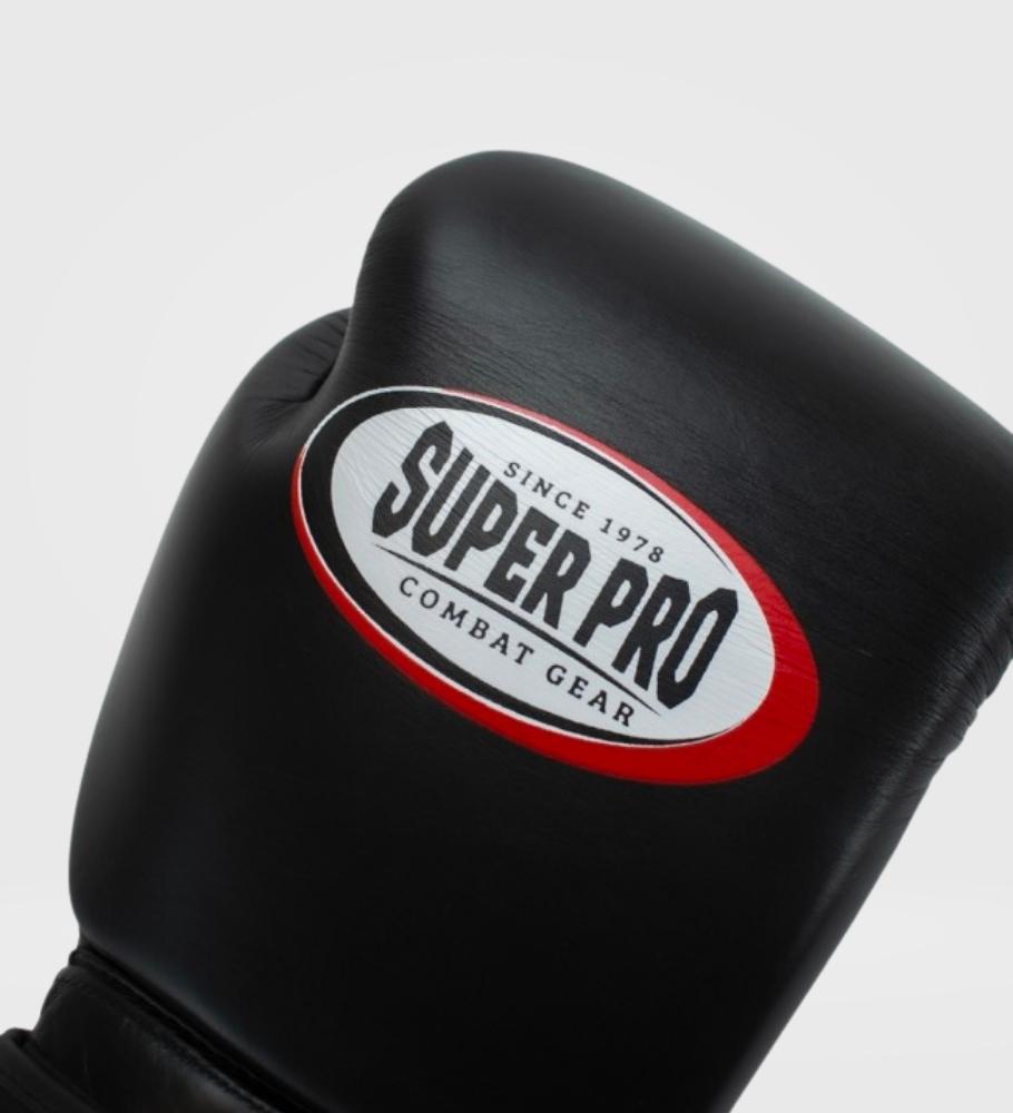 Super Pro (Kick)Bokshandschoenen Thai Pro - Zwart