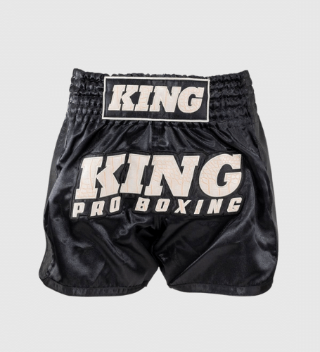 King Pro Boxing Kickboks Broekje - Zwart/Wit