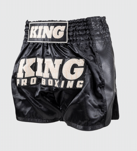 King Pro Boxing Kickboks Broekje - Zwart/Wit