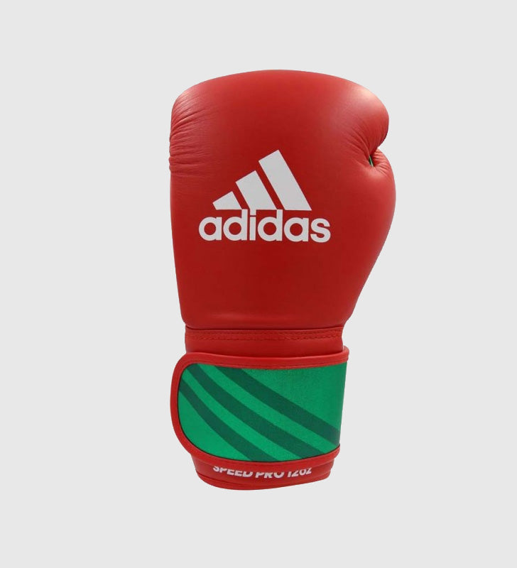 Adidas (Kick)Bokshandschoenen Speed Pro - Rood/Groen/Wit