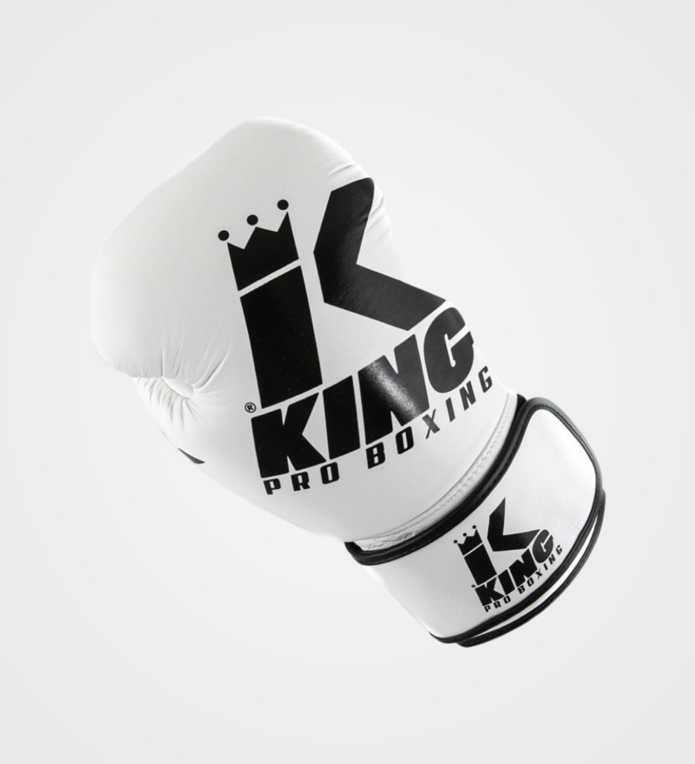 King (Kick)Bokshandschoenen Platinum - Wit/Zwart