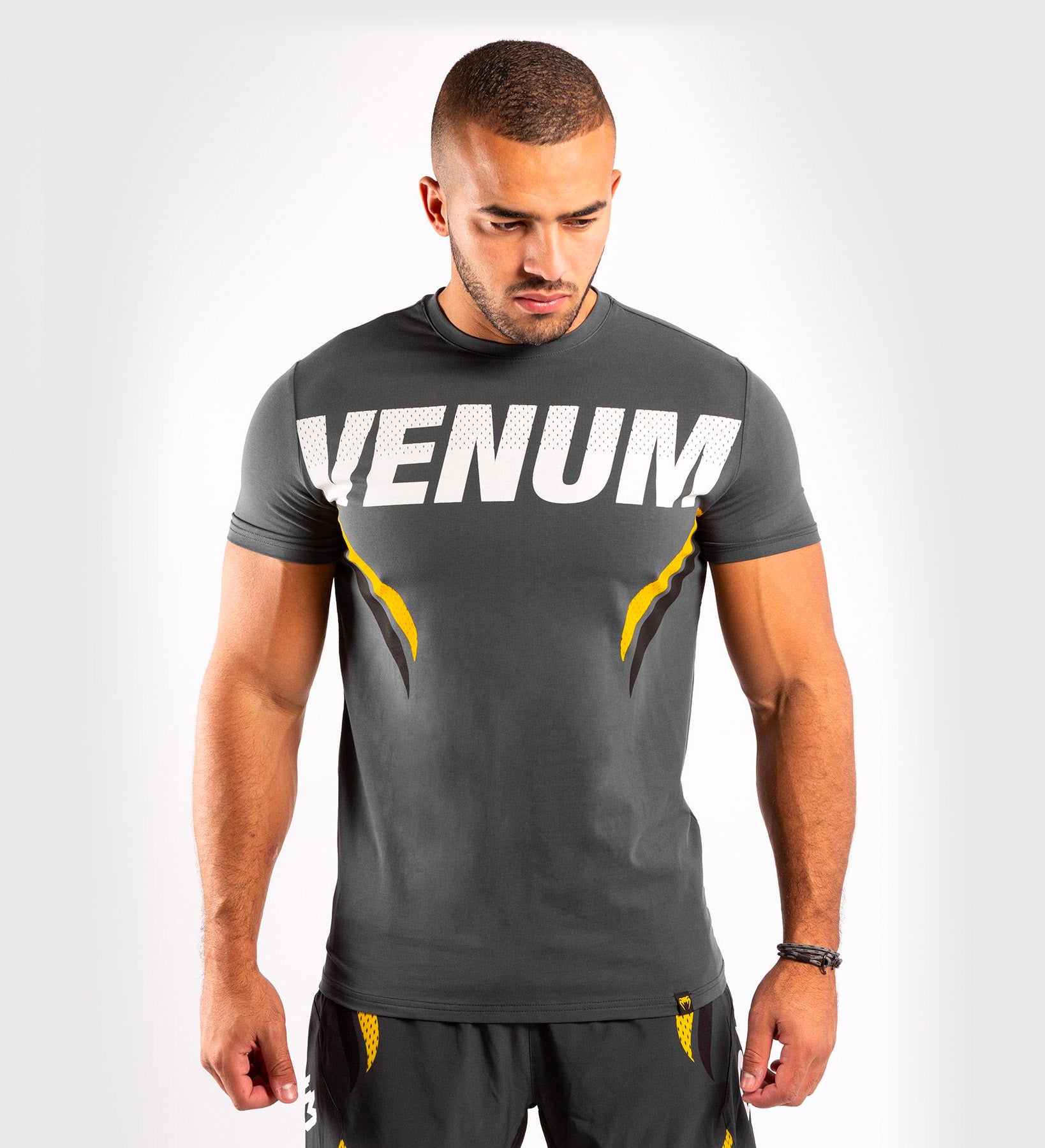 Venum ONE FC T-shirt - Grijs/Geel